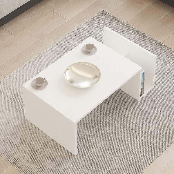 120 000504 2 Poko pakoworld coffee table in white 86.8x50x32.4cmIndoor furniture > Coffee tables