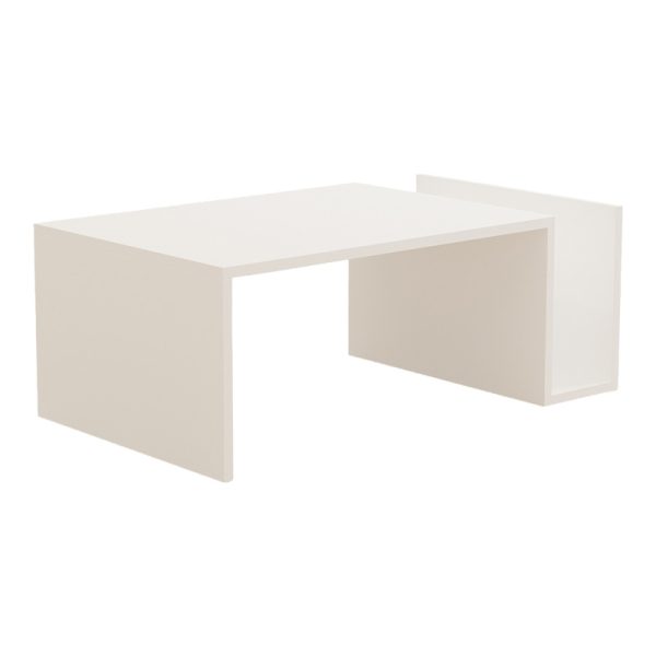120 000504 Poko pakoworld coffee table in white 86.8x50x32.4cmIndoor furniture > Coffee tables