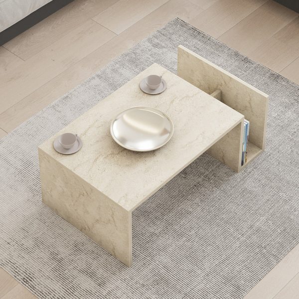 120 000506 2 Poko pakoworld coffee table in traverten 86.8x50x32.4cmIndoor furniture > Coffee tables