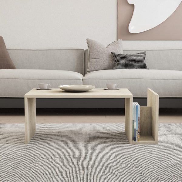 120 000506 3 Poko pakoworld coffee table in traverten 86.8x50x32.4cmIndoor furniture > Coffee tables
