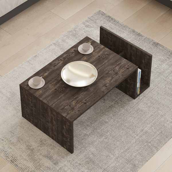 120 000507 2 Poko pakoworld coffee table in dark walnut 86.8x50x32.4cmIndoor furniture > Coffee tables