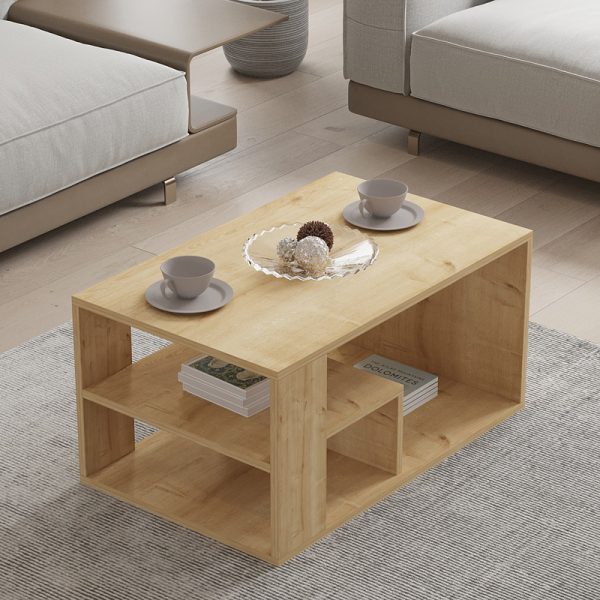 120 000510 2 Sobu pakoworld coffee table in oak shade 80x50x40cmIndoor furniture > Coffee tables