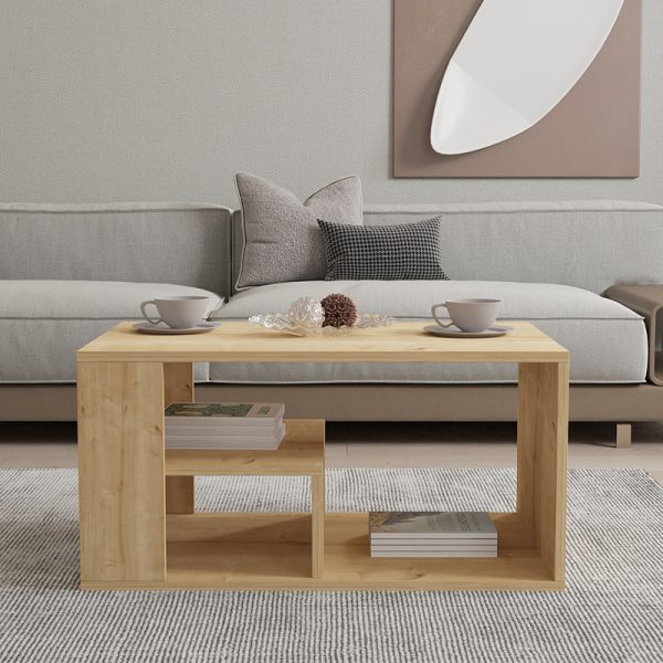 120 000510 3 Sobu pakoworld coffee table in oak shade 80x50x40cmIndoor furniture > Coffee tables
