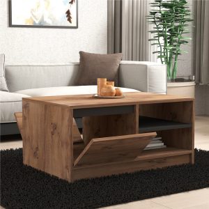 120 000511 2 Coffee table Narli pakoworld in sonoma shade 90x60x45cmIndoor furniture > Coffee tables