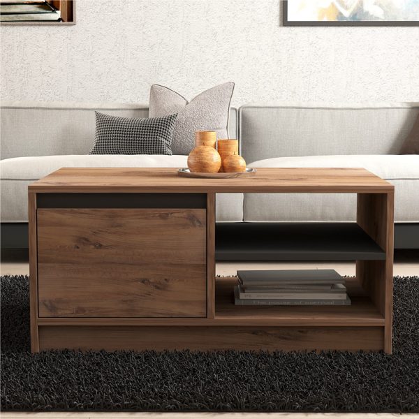 120 000511 3 Coffee table Narli pakoworld in sonoma shade 90x60x45cmIndoor furniture > Coffee tables