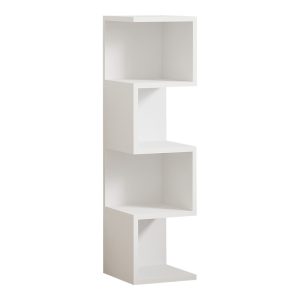 120 000514 Floor-standing shelf Pratel pakoworld in white 25x27x95cmIndoor furniture > Bookshelves
