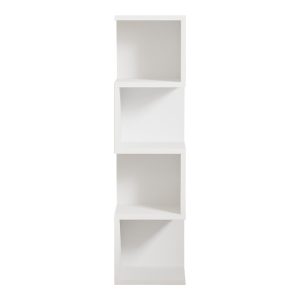 120 000514 4 Floor-standing shelf Pratel pakoworld in white 25x27x95cmIndoor furniture > Bookshelves