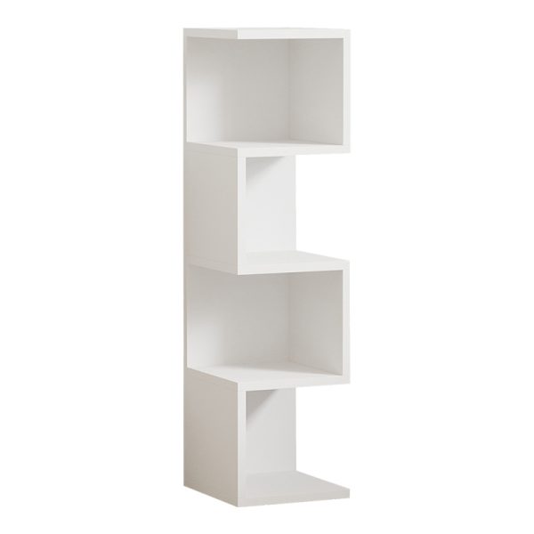 120 000514 Floor-standing shelf Pratel pakoworld in white 25x27x95cmIndoor furniture > Bookshelves