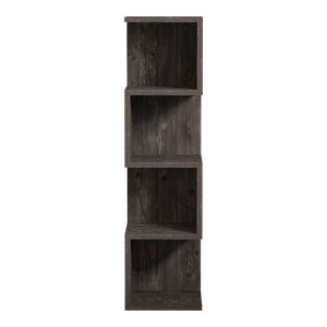 120 000515 4 Floor-standing shelf Pratel pakoworld in dark walnut 25x27x95cmIndoor furniture > Bookshelves