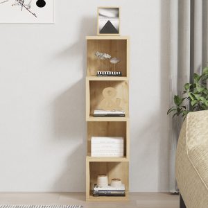120 000516 2 Floor-standing shelf Pratel pakoworld in oak 25x27x95cmIndoor furniture > Bookshelves