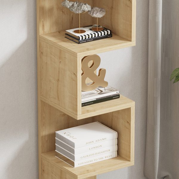 120 000516 3 Floor-standing shelf Pratel pakoworld in oak 25x27x95cmIndoor furniture > Bookshelves