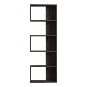 120 000521 4 Cascade pakoworld bookcase in dark walnut shade 51.8x22x150cmIndoor furniture > Bookshelves