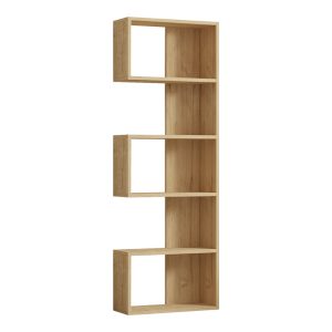 120 000522 Cascade pakoworld bookcase in oak shade 51.8x22x150cmIndoor furniture > Bookshelves