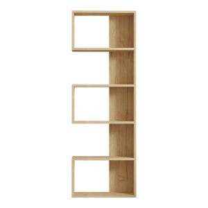 120 000522 4 Cascade pakoworld bookcase in oak shade 51.8x22x150cmIndoor furniture > Bookshelves
