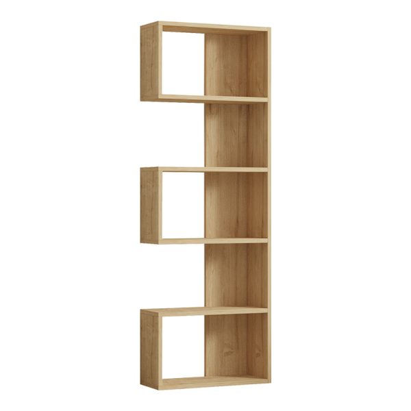 120 000522 Cascade pakoworld bookcase in oak shade 51.8x22x150cmIndoor furniture > Bookshelves