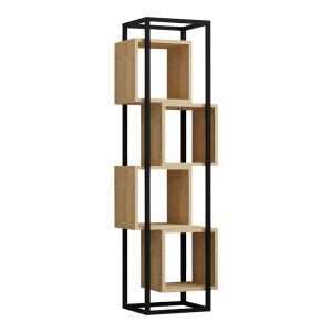 120 000524 Gridur pakoworld bookcase in oak shade 44x29x140cmIndoor furniture > Bookshelves