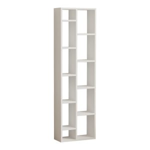 120 000525 Minicu pakoworld bookcase in white shade 44.4x19.6x150cmIndoor furniture > Bookshelves