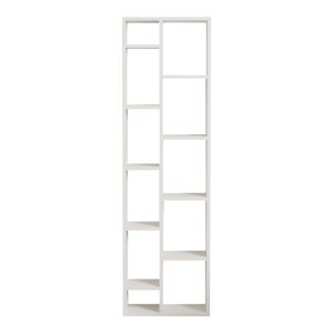 120 000525 4 Minicu pakoworld bookcase in white shade 44.4x19.6x150cmIndoor furniture > Bookshelves