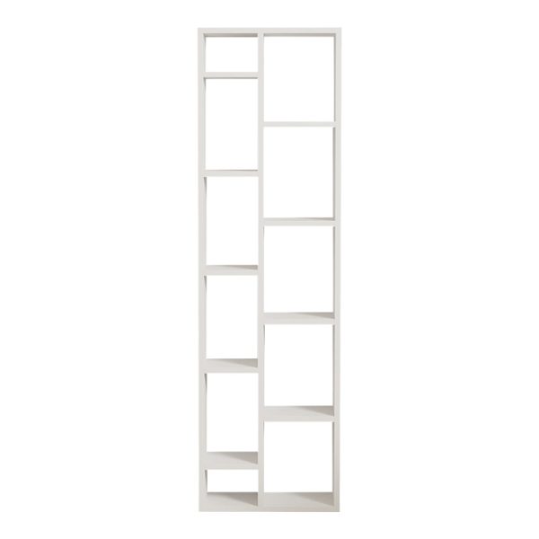 120 000525 4 Minicu pakoworld bookcase in white shade 44.4x19.6x150cmIndoor furniture > Bookshelves