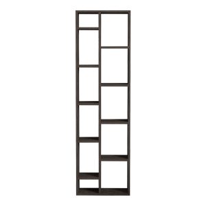 120 000526 4 Minicu pakoworld bookcase in dark walnut shade 44.4x19.6x150cmIndoor furniture > Bookshelves