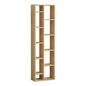 120 000527 Minicu pakoworld bookcase in oak shade 44.4x19.6x150cmIndoor furniture > Bookshelves