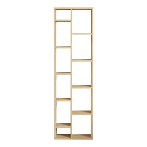 120 000527 4 Minicu pakoworld bookcase in oak shade 44.4x19.6x150cmIndoor furniture > Bookshelves