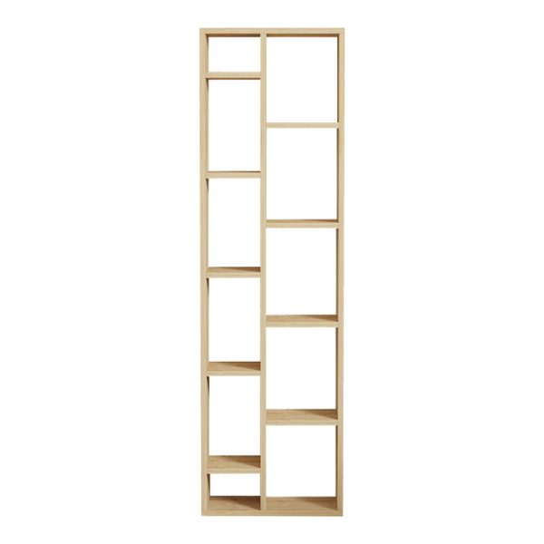 120 000527 4 Minicu pakoworld bookcase in oak shade 44.4x19.6x150cmIndoor furniture > Bookshelves