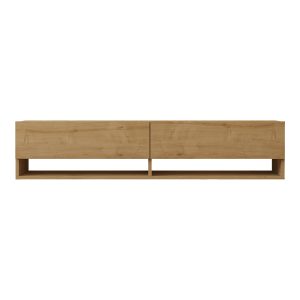 120 000530 3 Melosa pakoworld wall-mounted TV cabinet in oak shade 141x30x31cmIndoor furniture > TV stands