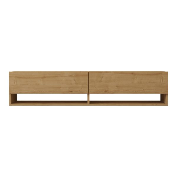 120 000530 3 Melosa pakoworld wall-mounted TV cabinet in oak shade 141x30x31cmIndoor furniture > TV stands