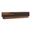 120 000532 Kongo pakoworld wall shelf in oak-anthracite shade 44x20x159cmIndoor furniture > Wall shelves