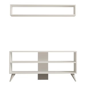 120 000534 4 Prestige pakoworld living room set in white 120x29.6x50cmIndoor furniture > Living room sets