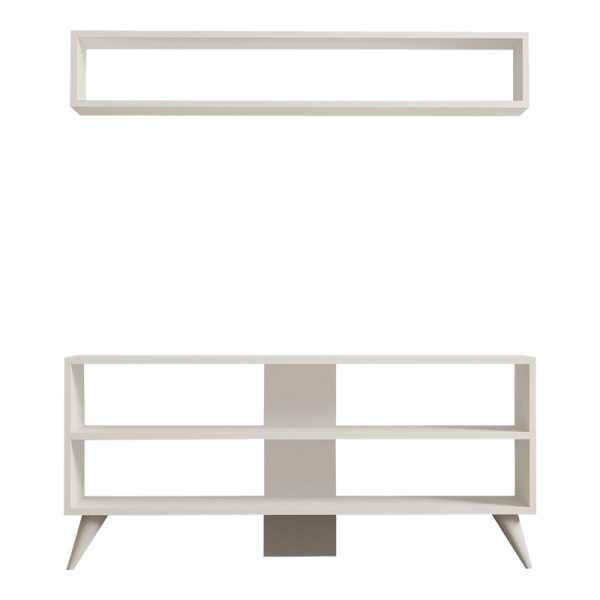 120 000534 4 Prestige pakoworld living room set in white 120x29.6x50cmIndoor furniture > Living room sets