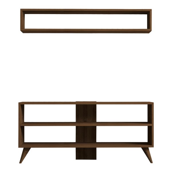 120 000535 4 Prestige pakoworld living room set in walnut 120x29.6x50cmIndoor furniture > Living room sets