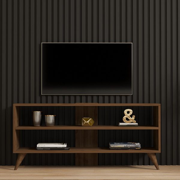 120 000537 2 Prestige pakoworld tv set in walnut 120x29.6x50cmIndoor furniture > TV stands