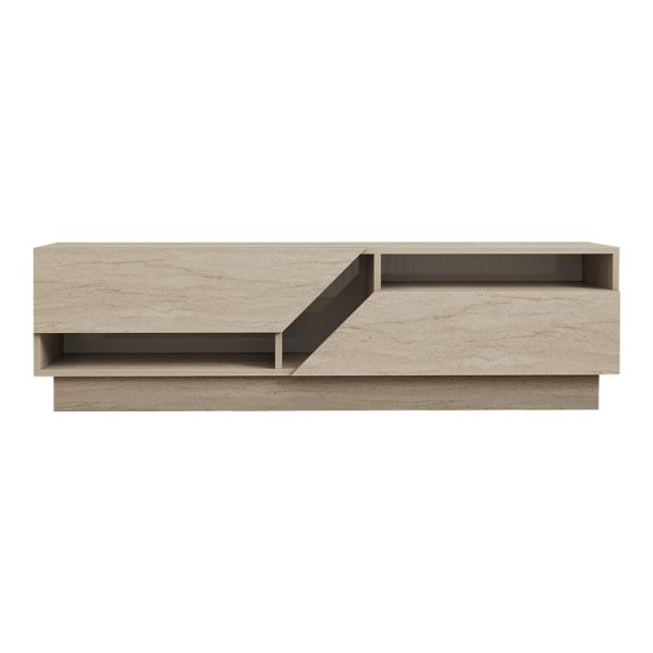 120 000543 3 Cogo pakoworld TV cabinet in travertine look 160x40x45cmIndoor furniture > TV stands