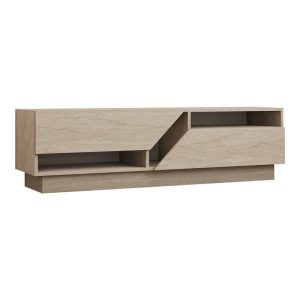 120 000543 Cogo pakoworld TV cabinet in travertine look 160x40x45cmIndoor furniture > TV stands