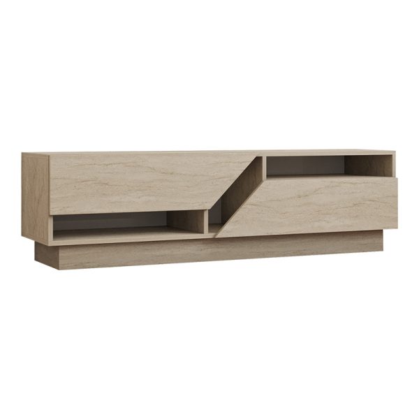 120 000543 Cogo pakoworld TV cabinet in travertine look 160x40x45cmIndoor furniture > TV stands
