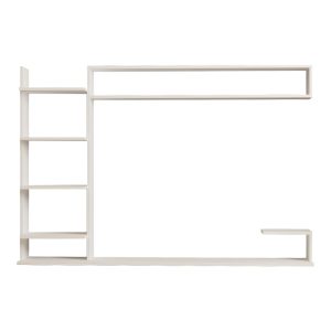 120 000545 3 Dilan pakoworld composite living room wall unit in white shade 180x29.60x121.80cmIndoor furniture > Living room sets