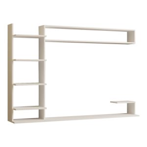 120 000545 Dilan pakoworld composite living room wall unit in white shade 180x29.60x121.80cmIndoor furniture > Living room sets
