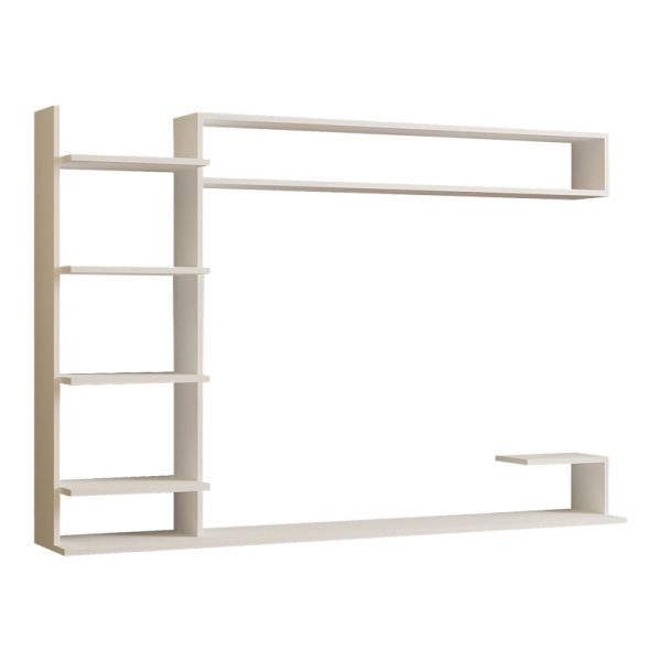 120 000545 Dilan pakoworld composite living room wall unit in white shade 180x29.60x121.80cmIndoor furniture > Living room sets