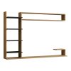 120 000546 Wall shelf Tabal pakoworld in white shade 49.4x14.5x85cmIndoor furniture > Wall shelves