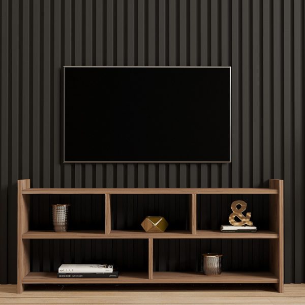 120 000552 3 Kapri pakoworld TV cabinet in sonoma shade 120x28x55cmIndoor furniture > TV stands