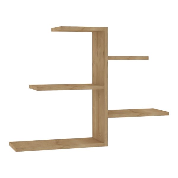 120 000568 Wall shelf Callum pakoworld in oak shade 82.2x19.6x48cmIndoor furniture > Wall shelves