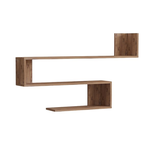 120 000570 Zeta pakoworld wall shelf in sonoma shade 120x20x71cmIndoor furniture > Wall shelves