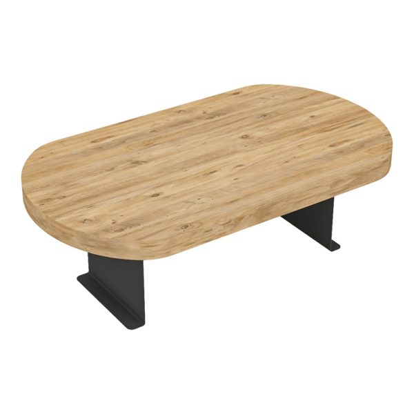 120 000578 Linea pakoworld side table in sonoma color with black metal legs 20x35x10cmIndoor furniture > Tables auxiliary