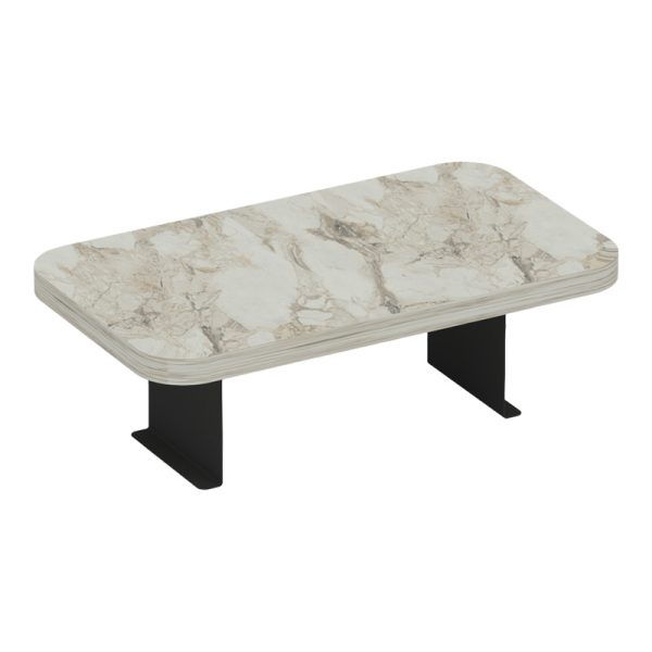 120 000584 Linea I pakoworld side table in grey marble finish with black metal legs 20x35x10cmIndoor furniture > Tables auxiliary
