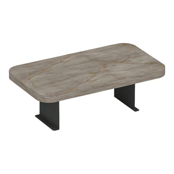 120 000585 Linea I pakoworld side table in anthracite marble finish with black metal legs 20x35x10cmIndoor furniture > Tables auxiliary