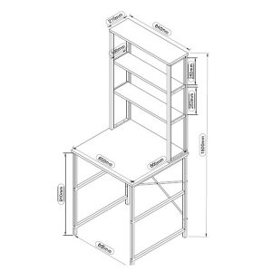 120 000598 2 Kylie pakoworld laundry cabinet, black metal, anthracite color, 60x60x180cmIndoor furniture > Home organization > Bathroom