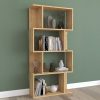 120 000610 Kadu pakoworld bookcase in oak-white shade 72x22x108cmIndoor furniture > Bookshelves