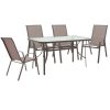 130 000054 Chair Tade pakoworld metal in dark gray color 54x62x74cmOutdoor furniture > Garden armchairs